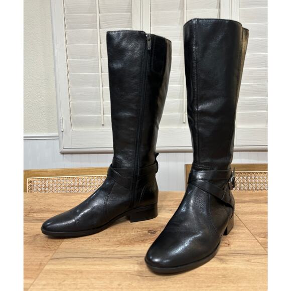 Naturalizer Women's Rena 2 Knee High Black Boots Leather Upper Size 9.5 NWOB - Picture 3 of 13